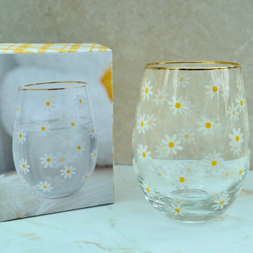 Daisy Wine Glass