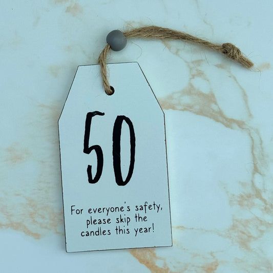 50th Birthday Hanging Sign