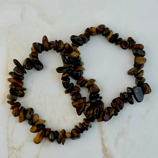 Tigers Eye Chip-stone Bracelet