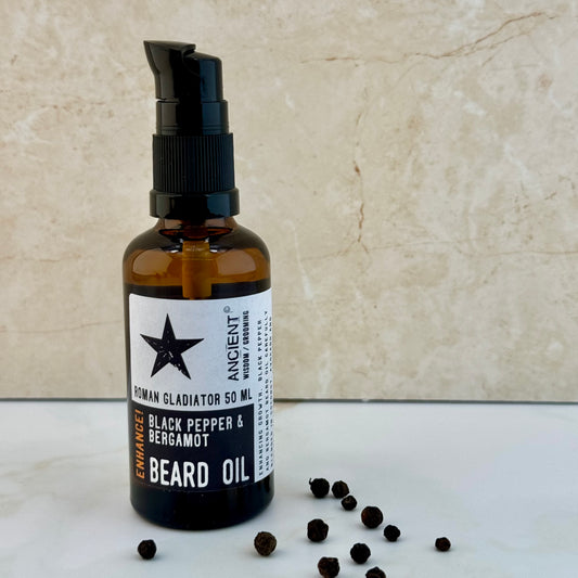 Black pepper and bergamot beard oil