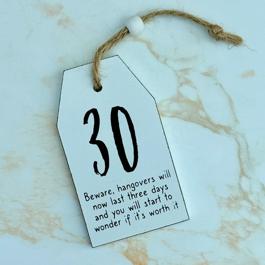 30th Birthday Hanging Sign