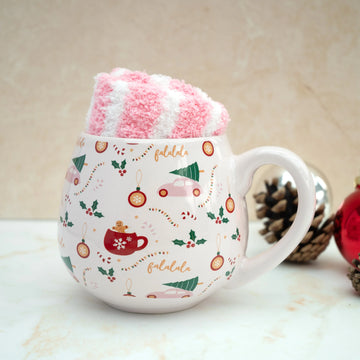 Sugarplum Mug with Cosy Socks