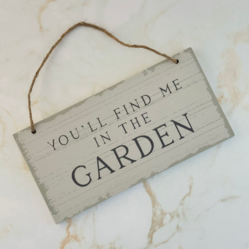 In the Garden Sign