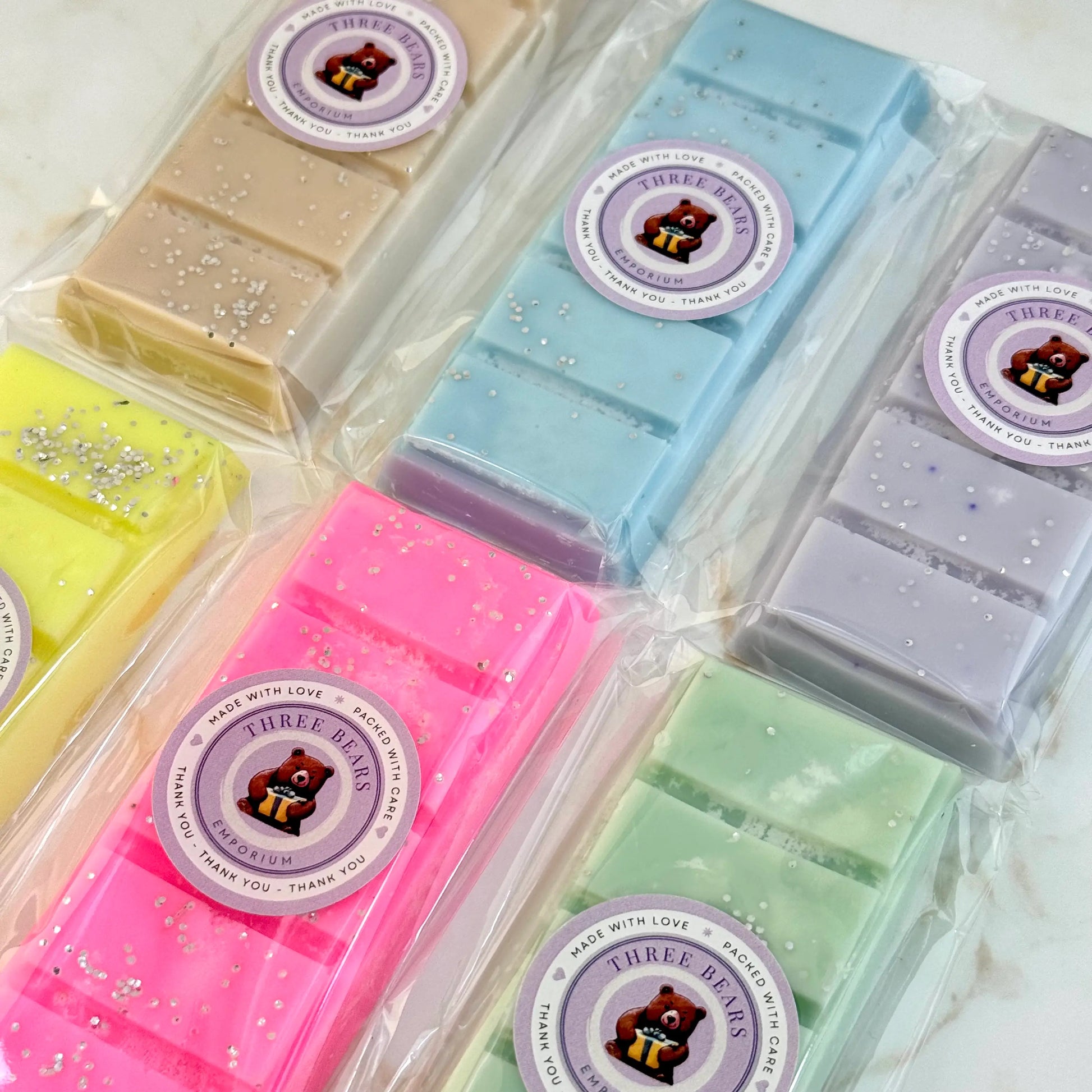 Wax melt snap bars