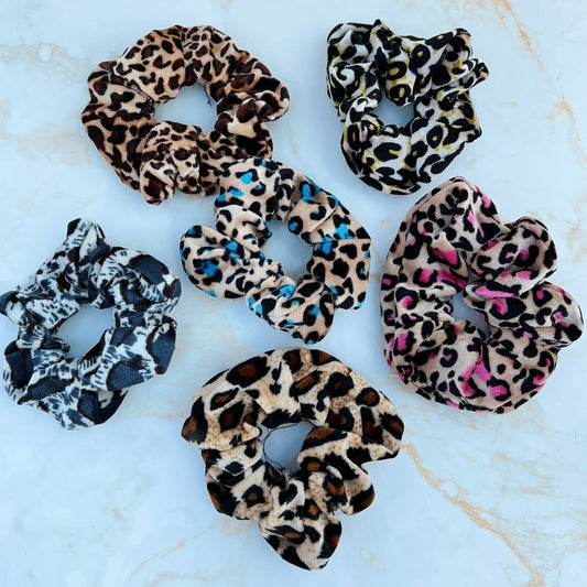 Hair Scrunchie- Leopard Prints