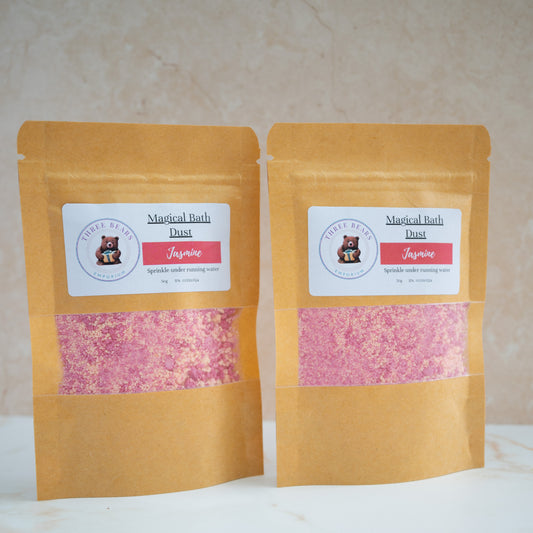 Jasmine and Cashmere bath dust