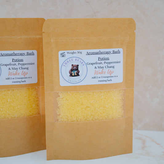 Grapefruit and peppermint bath salts